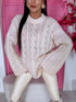 ELYNDI mohair sweater - light beige